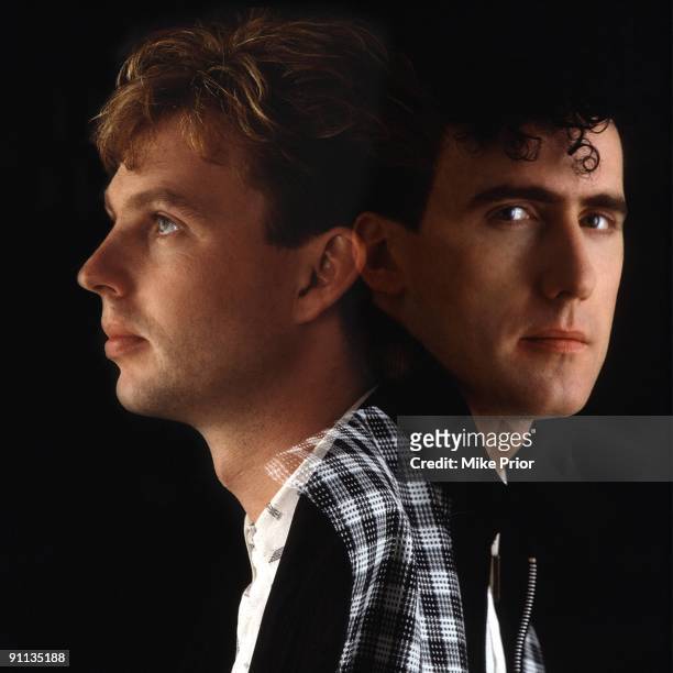 Posed in London in 1987. L-R Paul Humphreys, Andy McCluskey