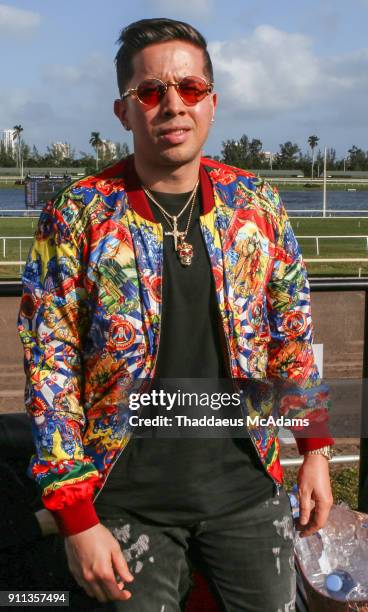 De La Ghetto at the Pegasus World Cup Invitational's LIV Boardwalk Pop-Up at Gulfstream Park on January 27, 2018