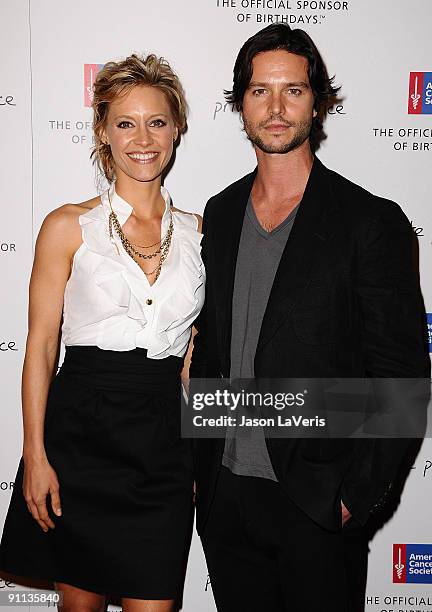 Actress KaDee Strickland and Jason Behr attend ABC's "Private Practice" and American Cancer Society's "Blowing Out Cancer" event at Spago on...