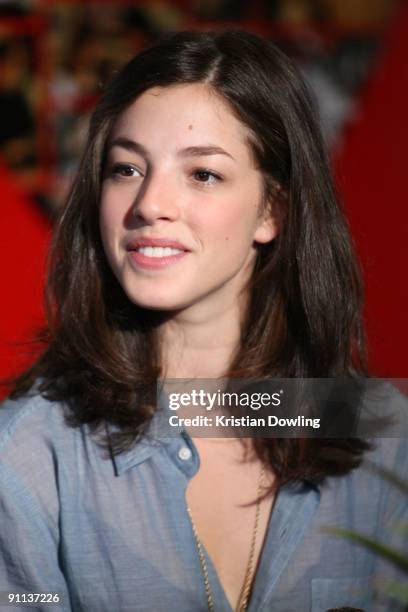 American actress Olivia Thirlby speaks about her new film 'New York I love you' during a press conference at the 2009 Bangkok International Film...