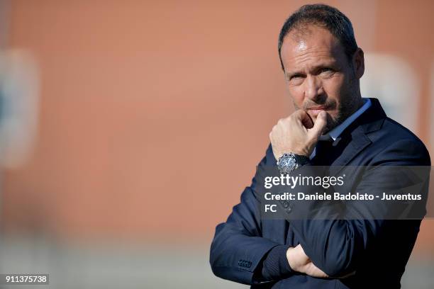 Francesco Pedone during the U17 match between Torino FC and Juventus on January 28, 2018 in Turin, Italy.