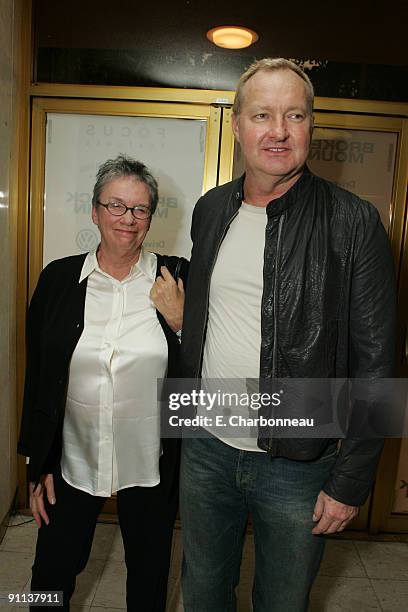 Annie Proulx, author, and Randy Quaid