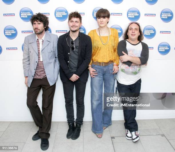 Photo of BOOM BIP and Bryan HOLLON and Cate LE BON and Gruff RHYS and HAR MAR SUPERSTAR and NEON NEON, L-R Gruff Rhys, Bryan Hollon, Cate le Bon and...