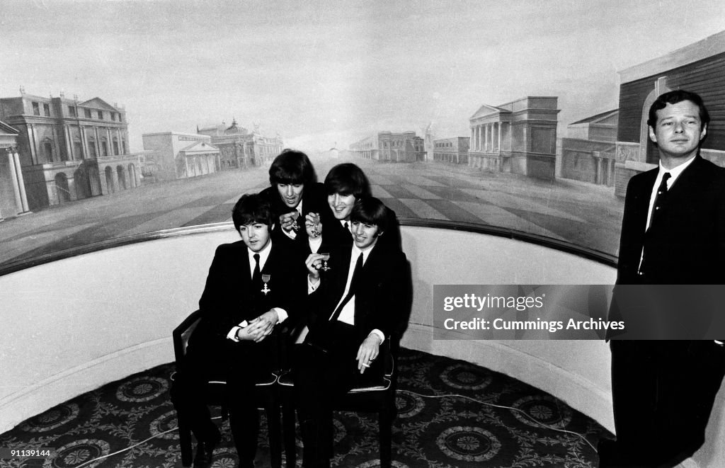 Photo of BEATLES and Brian EPSTEIN