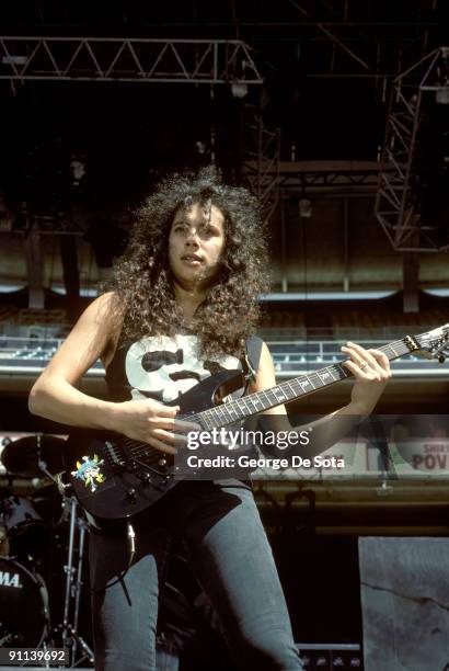 Photo of Kirk HAMMETT and METALLICA, Kirk Hammett performing live onstage, playing ESP M-II