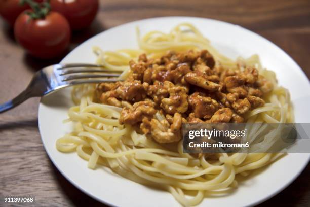 homemade spaghetti - trituradora de carne fotografías e imágenes de stock