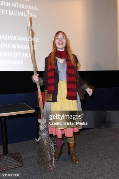 Karoline Herfurth attends 'Die Kleine Hexe' Special Screening with Karoline Herfurth at Thalia Cinema in Potsdam on January 28, 2018 in Potsdam,...