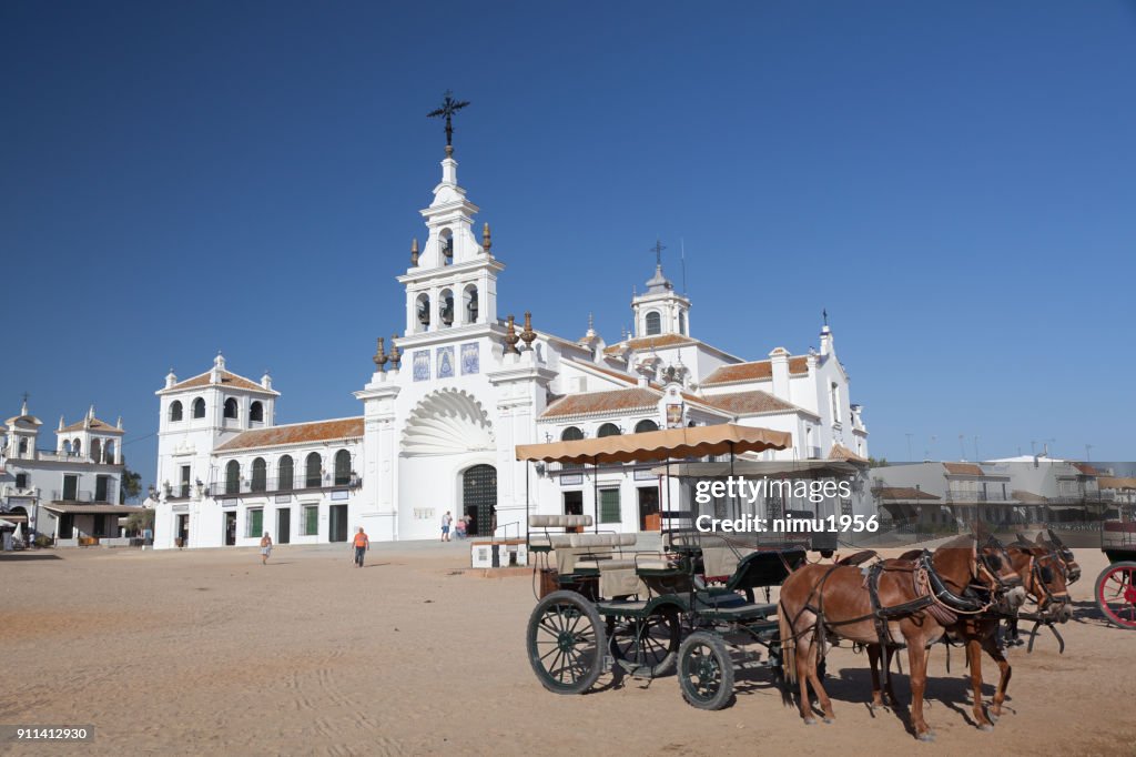 Our Lady Church in El Rocio, Almonte, Andalusia, Spain