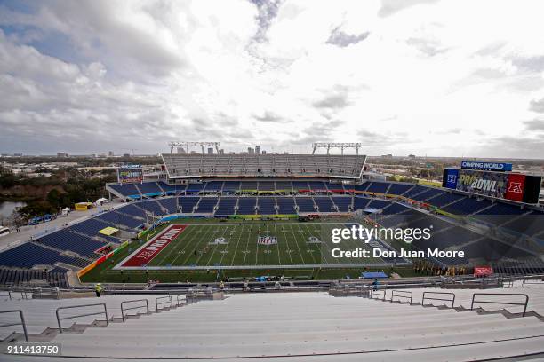 General view inside of Camping World Stadium before the start of the 2018 NFL Pro Bowl Game between the NFC team against the AFC team on January 28,...