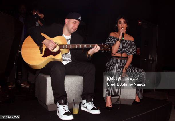 Lexy Panterra performs at the Lexy Panterra Pre-Grammy Party at W Hotel Times Square on January 27, 2018 in New York City.