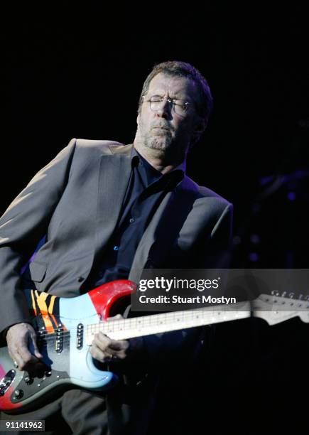 Photo of REF ONE GENERATION 4 ANOTHE, Eric Clapton performs live on stage at the One Generation 4 Another Concert at the Royal Albert Hall in London