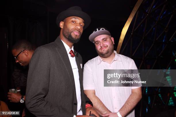 Nick Slay and C-Lo attend the Lexy Panterra Pre-Grammy Party at W Hotel Times Square on January 27, 2018 in New York City.