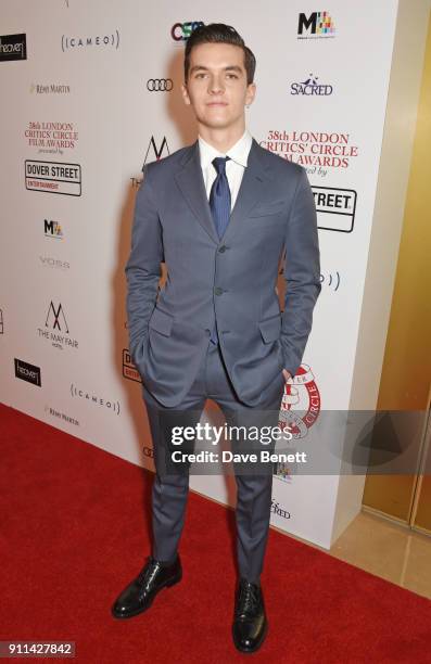 Fionn Whitehead attends the London Film Critics' Circle Awards 2018 at The May Fair Hotel on January 28, 2018 in London, England.