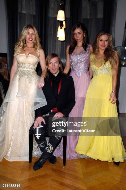 Socialite Hofit Golan, Designer Christophe Guillarme, Actress Patricia Contreras and Blogger Maja Malnar arrive the 41st "The Best" Award Ceremony as...