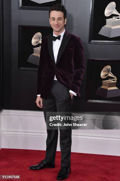 Composer Justin Hurwitz attends the 60th Annual GRAMMY Awards at Madison Square Garden on January 28, 2018 in New York City.