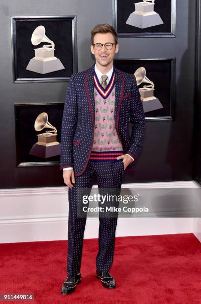 Personality Brad Goreski attends the 60th Annual GRAMMY Awards at Madison Square Garden on January 28, 2018 in New York City.