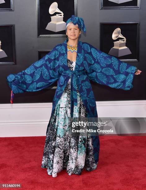 Recording artist Liliana Saumet attends the 60th Annual GRAMMY Awards at Madison Square Garden on January 28, 2018 in New York City.