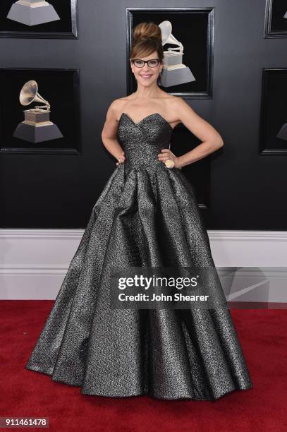 Recording artist Lisa Loeb attends the 60th Annual GRAMMY Awards at Madison Square Garden on January 28, 2018 in New York City.