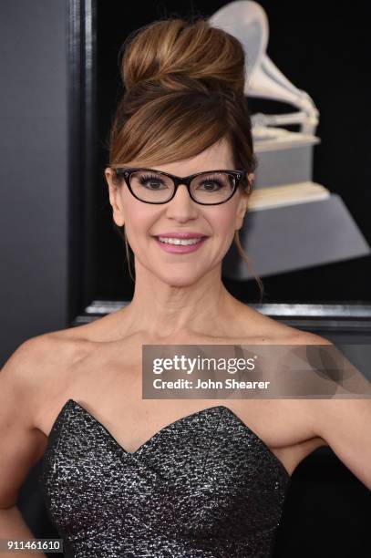 Recording artist Lisa Loeb attends the 60th Annual GRAMMY Awards at Madison Square Garden on January 28, 2018 in New York City.