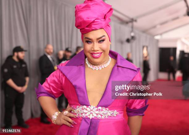 Make-Up artist Patrick Starrr attends the 60th Annual GRAMMY Awards at Madison Square Garden on January 28, 2018 in New York City.