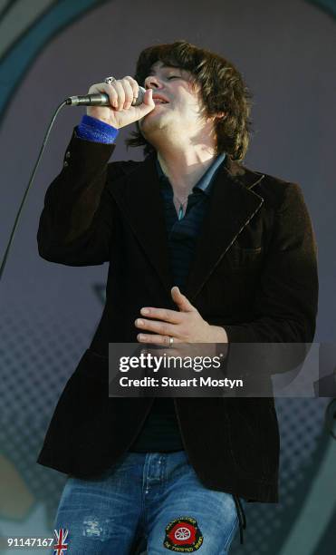 Photo of IOW FEST/STUART MOSTYN, The Charlatans perform live on stage at Isle of Wight Festival Sunday 13 June 2004