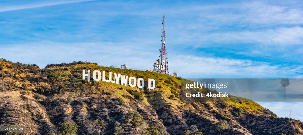 Signo de Hollywood y Parque para perros
