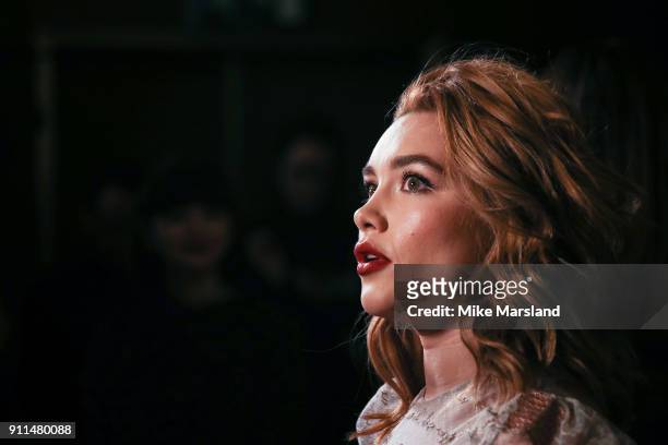 Florence Pugh attends the London Film Critics Circle Awards 2018 at The Mayfair Hotel on January 28, 2018 in London, England.