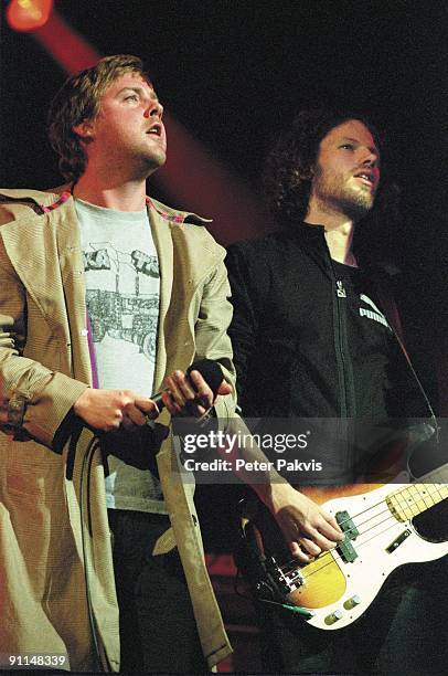 Photo of KAISER CHIEFS, Kaiser Chiefs, Lowlands, Biddinghuizen, Nederland, 18 augustus 2007, Pop, britpop, zanger Ricky Wilson en gitarist Andrew...