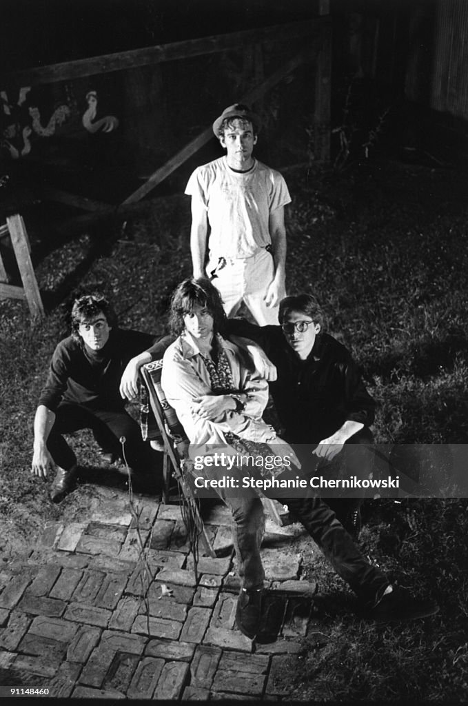 Photo of Peter BUCK and REM and Bill BERRY and Michael STIPE