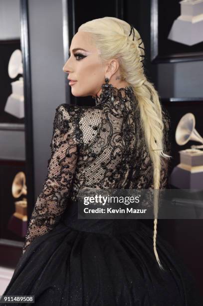Recording artist Lady Gaga attends the 60th Annual GRAMMY Awards at Madison Square Garden on January 28, 2018 in New York City.