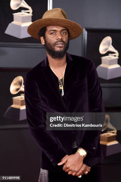 Recording artist Gary Clark Jr. Attends the 60th Annual GRAMMY Awards at Madison Square Garden on January 28, 2018 in New York City.