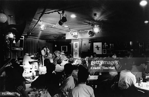 Photo of VENUES and VILLAGE VANGUARD and JAZZ and AUDIENCE; Jazz club venue in Greenwich Village opened in 1935