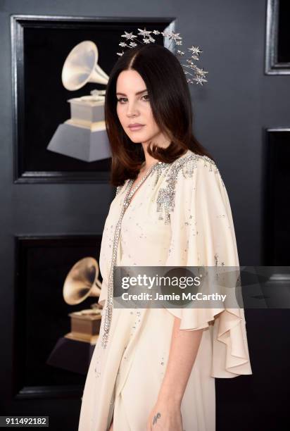 Recording artist Lana Del Rey attends the 60th Annual GRAMMY Awards at Madison Square Garden on January 28, 2018 in New York City.