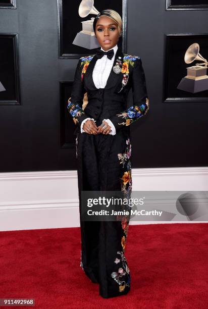 Recording artist Janelle Monae attends the 60th Annual GRAMMY Awards at Madison Square Garden on January 28, 2018 in New York City.