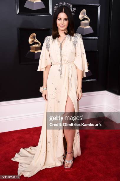 Recording artist Lana Del Rey attends the 60th Annual GRAMMY Awards at Madison Square Garden on January 28, 2018 in New York City.