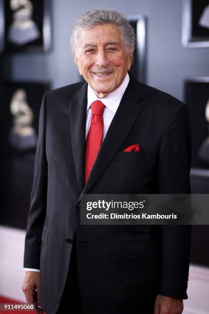 Recording artist Tony Bennett attends the 60th Annual GRAMMY Awards at Madison Square Garden on January 28, 2018 in New York City.