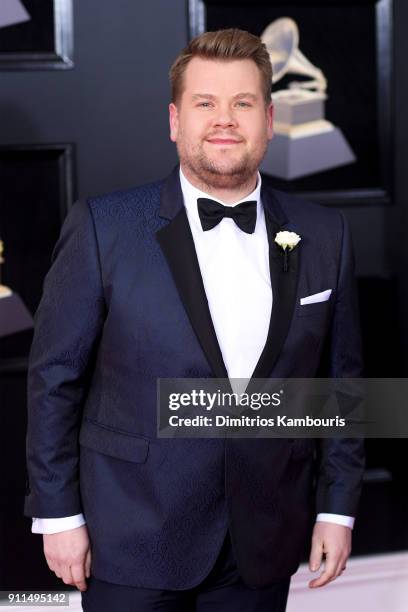 Host James Corden attends the 60th Annual GRAMMY Awards at Madison Square Garden on January 28, 2018 in New York City.