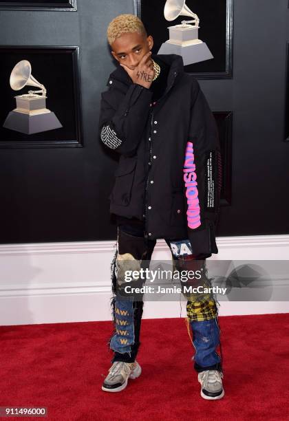 Recording artist-actor Jaden Smith attends the 60th Annual GRAMMY Awards at Madison Square Garden on January 28, 2018 in New York City.