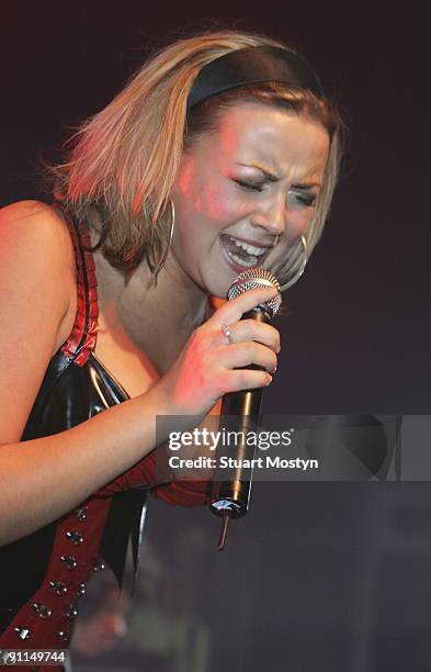 Photo of Charlotte Church/GAY, Charlotte Church performs on stage at G-A-Y Astoria on September 24, 2005 in London