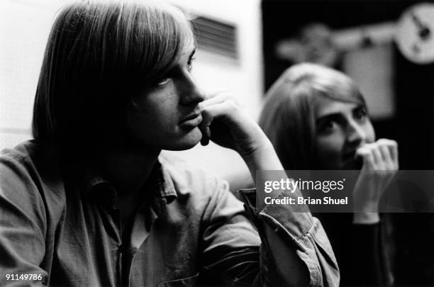 Mike And Sally Oldfield recording their first LP 'Children of the Sun', August 1968. He worked with his sister Sally Oldfield as The Sallyangie at...