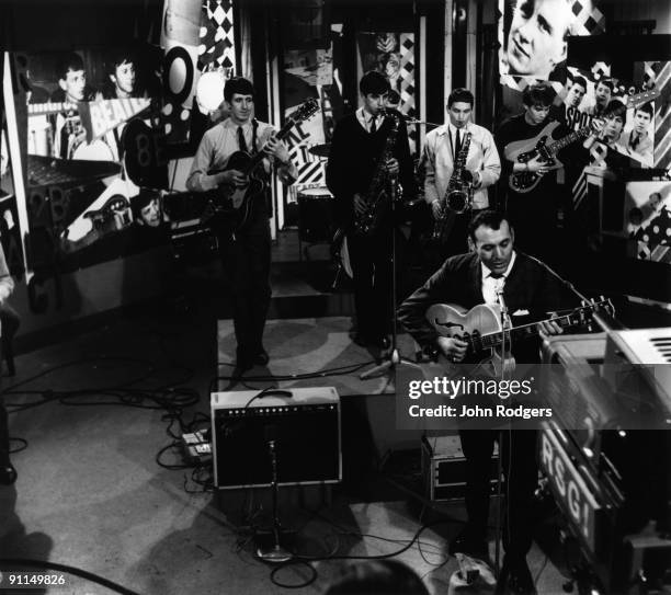 Photo of Carl PERKINS, Carl Perkins & the Flintstones performing at Television House, Kingsway