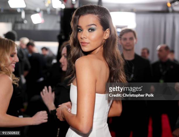 Recording artist/actor Hailee Steinfeld attends the 60th Annual GRAMMY Awards at Madison Square Garden on January 28, 2018 in New York City.