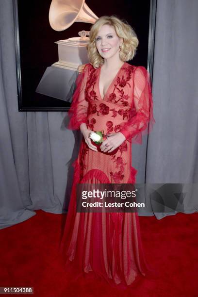 Recording artist Alison Krauss attends the 60th Annual GRAMMY Awards at Madison Square Garden on January 28, 2018 in New York City.