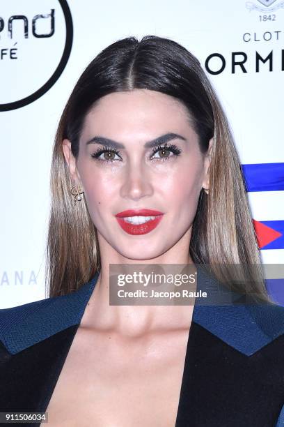 Melissa Satta attends the Alessandro Martorana Party on January 28, 2018 in Milan, Italy.