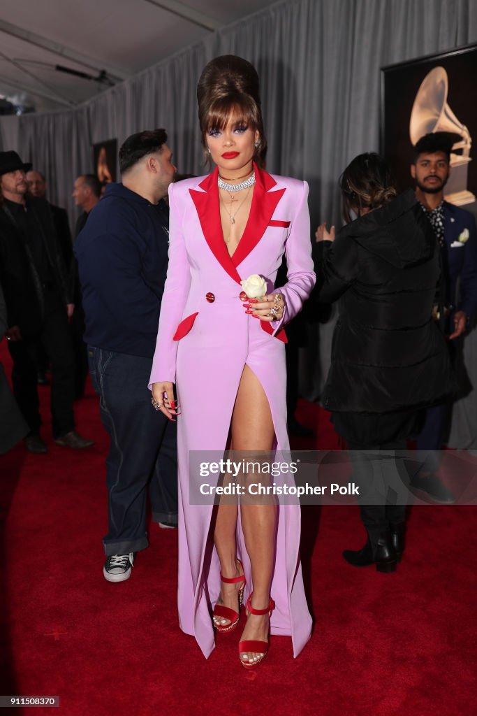 60th Annual GRAMMY Awards - Red Carpet