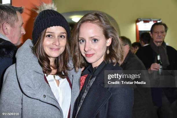 Sarah Alles and Amelie Plaas-Link during the 60 anniversary of Ernst Lubitsch Award on January 28, 2018 in Berlin, Germany.