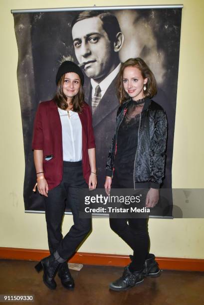 Sarah Alles and Amelie Plaas-Link during the 60 anniversary of Ernst Lubitsch Award on January 28, 2018 in Berlin, Germany.