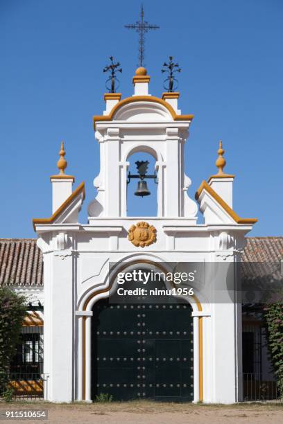 el rocio traditional building. - vacanze stock pictures, royalty-free photos & images