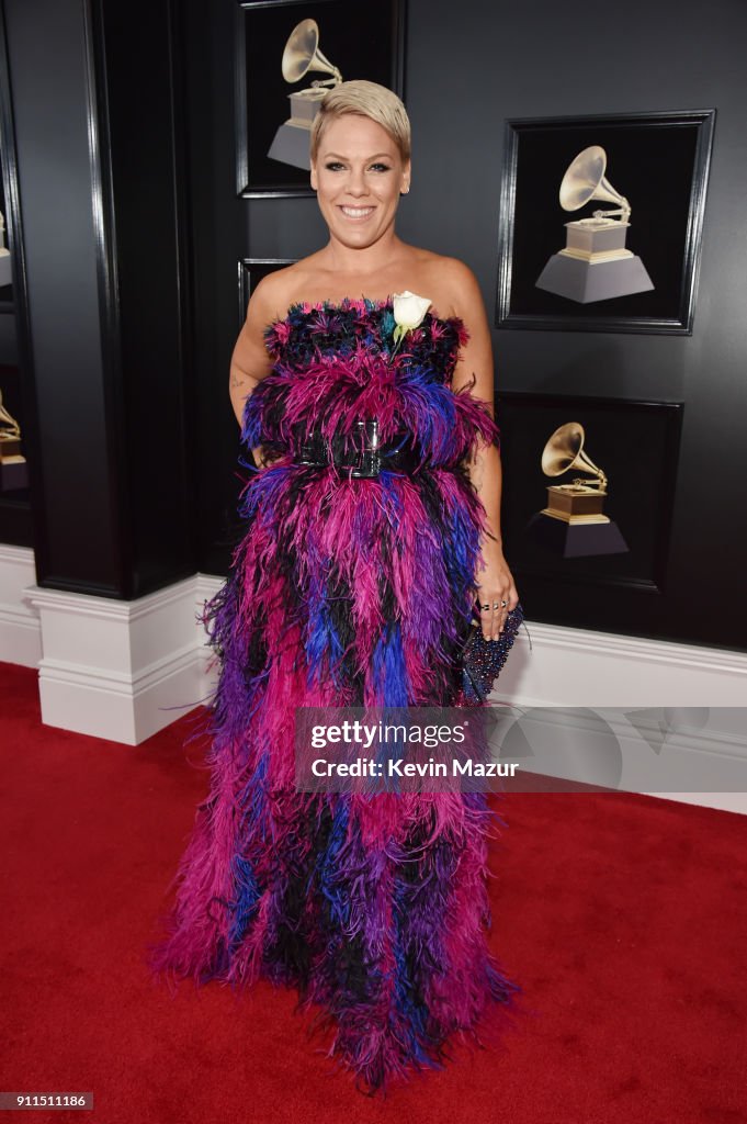 60th Annual GRAMMY Awards - Red Carpet