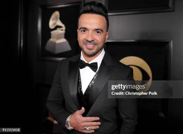 Singer Luis Fonsi attends the 60th Annual GRAMMY Awards at Madison Square Garden on January 28, 2018 in New York City.